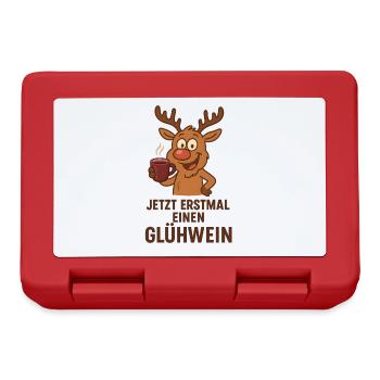 Vin chaud Cerf Rudolph Joyeux Noël Doux - Boîte à goûter - rouge - Devant