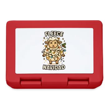 Fleece Navidad Christmas Sheep - Lunchbox - red - Front