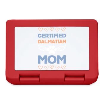 Certified Dalmatian mom - Lunchbox - red - Front