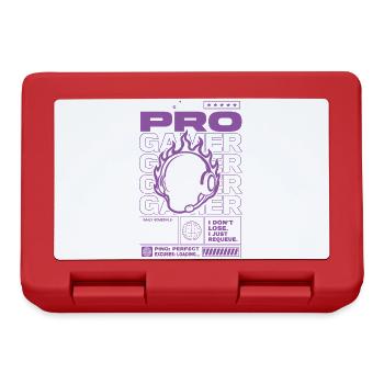 Ranked Anxiety Gamer Skull Design - Lunchbox - red - Front