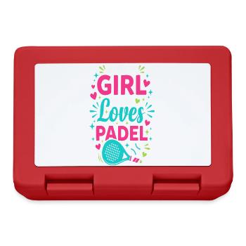 Padel girl padel player padel tennis gift - Lunchbox - red - Front