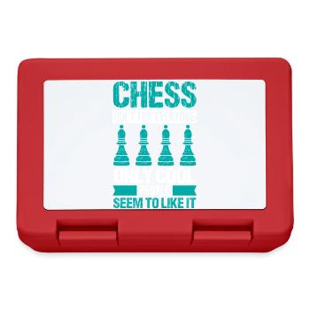 Échiquier des joueurs d’échecs - Boîte à goûter - rouge - Devant