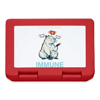 Capybara Ragebait Immune Jugendwort 2026 Geschenk - Brotdose - Rot - Vorne