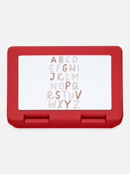 Alphabet Letters - Brotdose - Rot