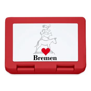 Bremen, Bremen Town Musicians, Ville, Allemagne - Boîte à goûter - rouge - Devant