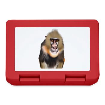 Mandrill Monkey - Lunchbox - red - Front