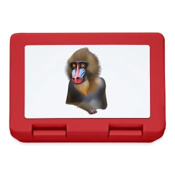 Mandrill Monkey - Lunchbox - red - Front