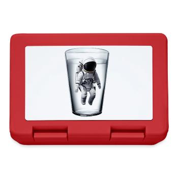 Astronaut in a glass of water - Lunchbox - red - Front