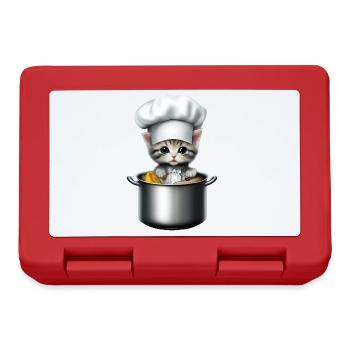Chef Cat - Lunchbox - red - Front