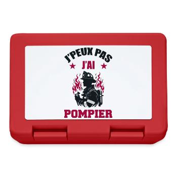 I can't I have firefighter - Lunchbox - red - Front