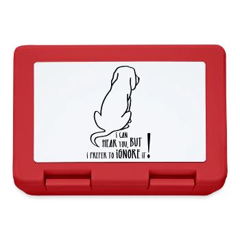 Un chien étrange - Boîte à goûter - rouge - Devant