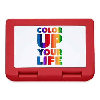 Color Up Your Life Bunt - Brotdose - Rot - Vorne