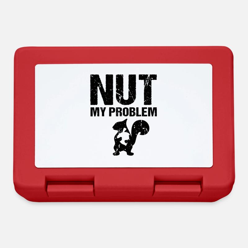 Nut My Problem Eichhörnchen - Brotdose - Rot