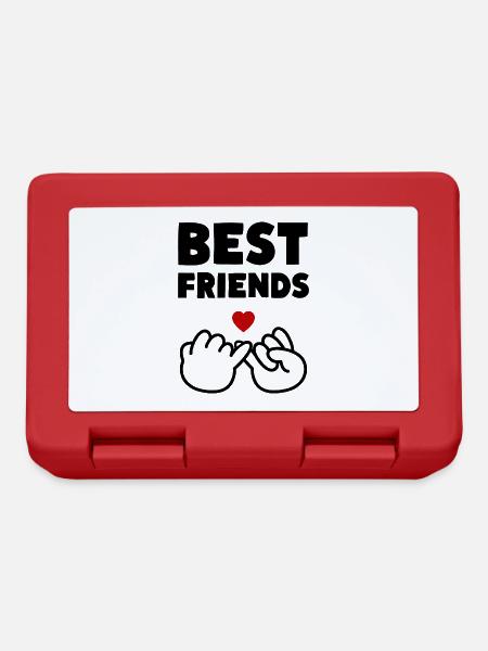 Best Friends Kleiner Finger Schwur - Brotdose - Rot