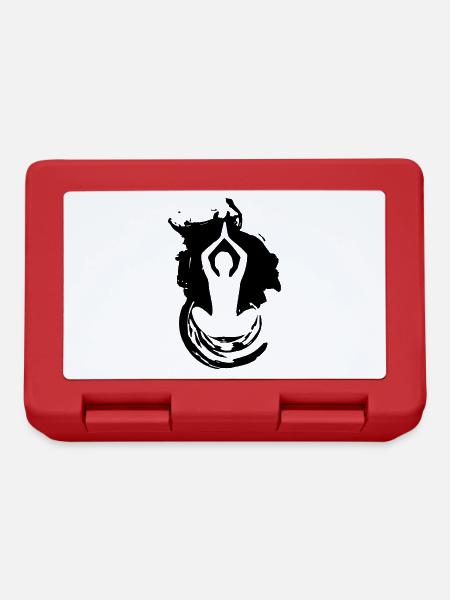 Yoga Art Meditation Fitness Yoga - Brotdose - Rot
