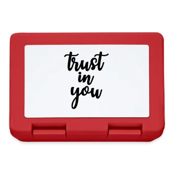 trust in you - Brotdose - Rot - Vorne