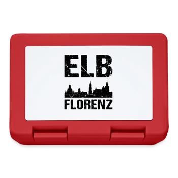 Elbflorenz Dresden - Brotdose - Rot - Vorne