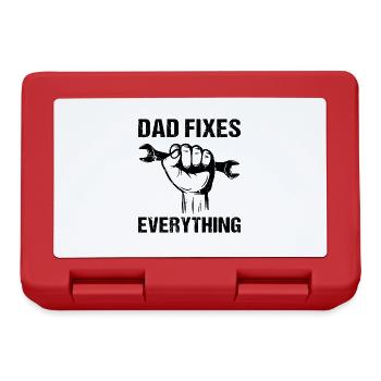 Dad fixes everything daddy dad - Lunchbox - red - Front