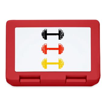 Weightlifting Fitness Germany Weight Training - Lunchbox - red - Front