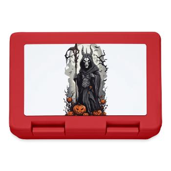Le magicien noir Grim Reaper à Halloween - Boîte à goûter - rouge - Devant