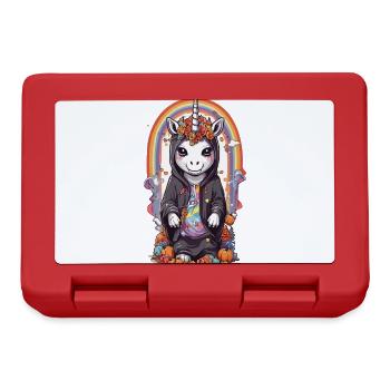 Sort de licorne d’Halloween et fête arc-en-ciel - Boîte à goûter - rouge - Devant
