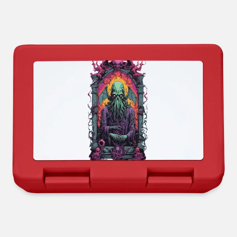 Cthulhu Gothic Okkult Monster Horror Design - Brotdose - Rot