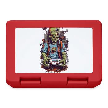 Zombie Gamer Ultimate Halloween Gaming Design - Lunchbox - red - Front