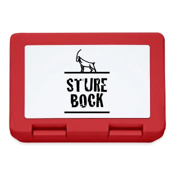 Sture Bock | Schweiz | Schweizerdeutsch | Outdoor - Brotdose - Rot - Vorne