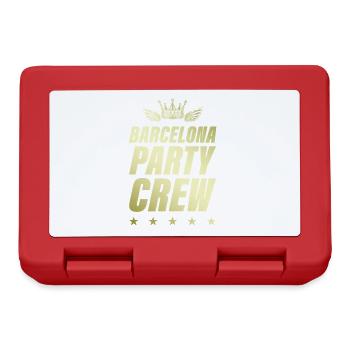 Barcelona Party Crew Or - Boîte à goûter - rouge - Devant