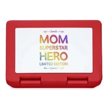 Meilleure maman maman héroïne disant maman - Boîte à goûter - rouge - Devant