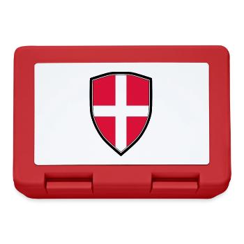 Armoiries du Danemark - Boîte à goûter - rouge - Devant