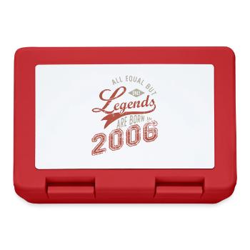 Legends are born in 2006 né en anniversaire 16 ans - Boîte à goûter - rouge - Devant