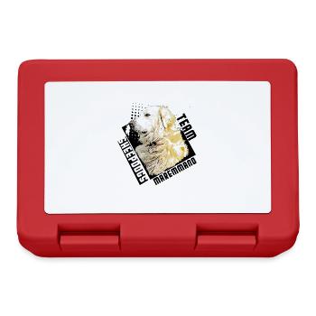Team Maremmano Sheepdog Pastore Abruzzese Dog - Lunchbox - red - Front