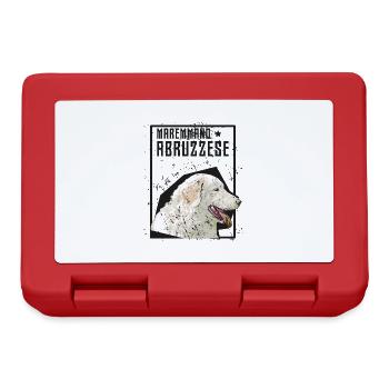 Pastore Maremmano Abruzzese Herd Protection HerdIng Dog - Lunchbox - red - Front