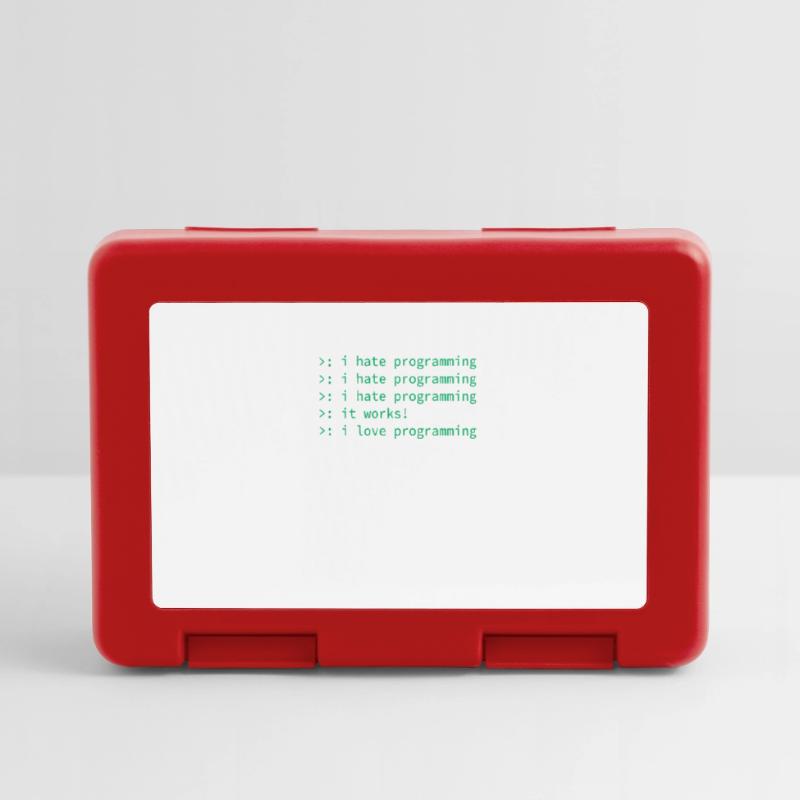 Programmer coden hate nerd geek funny gift Lunchbox