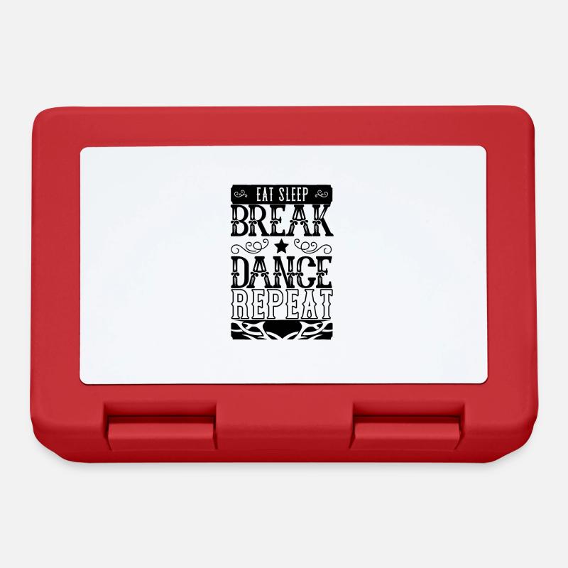 Breakdancing Breakdancer Tanz Geschenk Breakdance - Brotdose - Rot