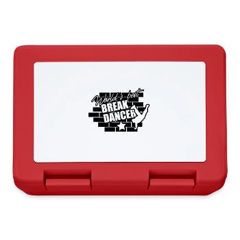 Tanz Breakdance Breakdancing Breakdancer Geschenk - Brotdose - Rot - Vorne
