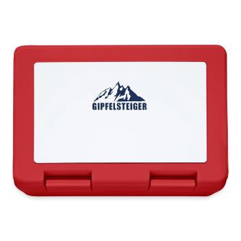 Gipfelsteiger Wandern Berg Wanderlust Wanderer - Brotdose - Rot - Vorne