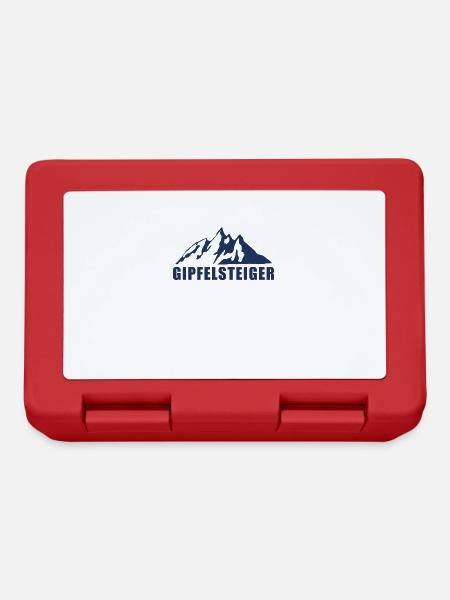 Gipfelsteiger Wandern Berg Wanderlust Wanderer - Brotdose - Rot