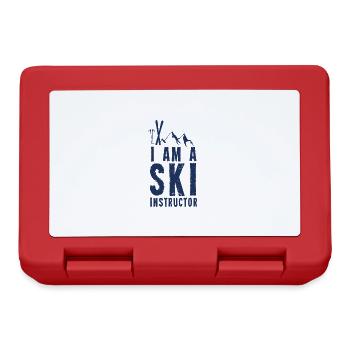 Je suis moniteur de ski - Boîte à goûter - rouge - Devant