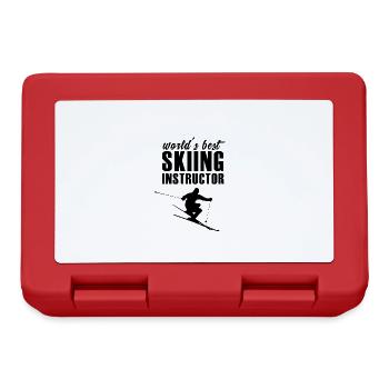 Ski Skiing Ski Instructor Ski Instructor Ski Instructor - Lunchbox - red - Front