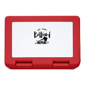 Pool Billardkugel Billiard Billard Spieler Billard - Brotdose - Rot - Vorne