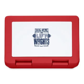 Sports Weightlifter Weightlifting gym Weightlifter - Lunchbox - red - Front