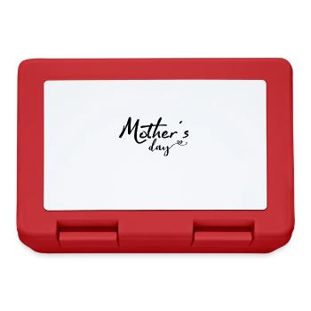 Muttertagsgeschenk Muttertag Mama Mutti Mami - Brotdose - Rot - Vorne