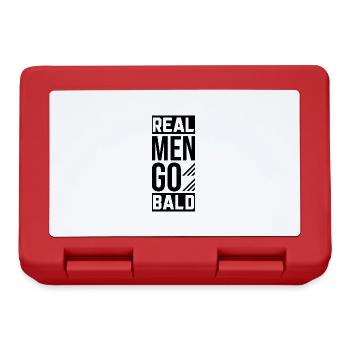 No Hair Hairstyle Bald Head Bald Bald Wearer - Lunchbox - red - Front