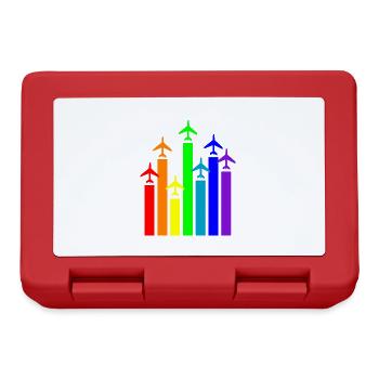 Aircraft Pilot Aviation - Lunchbox - red - Front