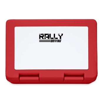 Autorennen Rallye Rallyefahrer Rennfahrer Rally - Brotdose - Rot - Vorne