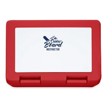 Snowboard Snowboard Instructor Board Teacher Instructor - Lunchbox - red - Front