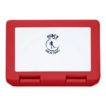 Skater Skier Skiing Cross-country skiing Skiing Skating Sport - Lunchbox - red - Front