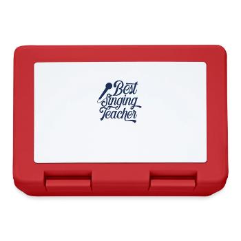 Song teacher singing vocal teacher singing lessons - Lunchbox - red - Front